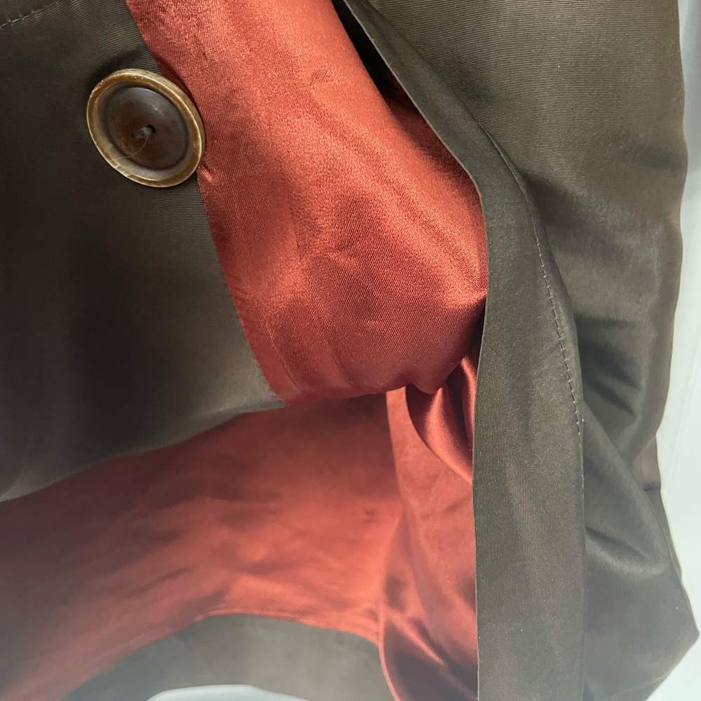 Vintage Saint Laurent Rive Gauche Silk trench coat - Picture 10 of 11